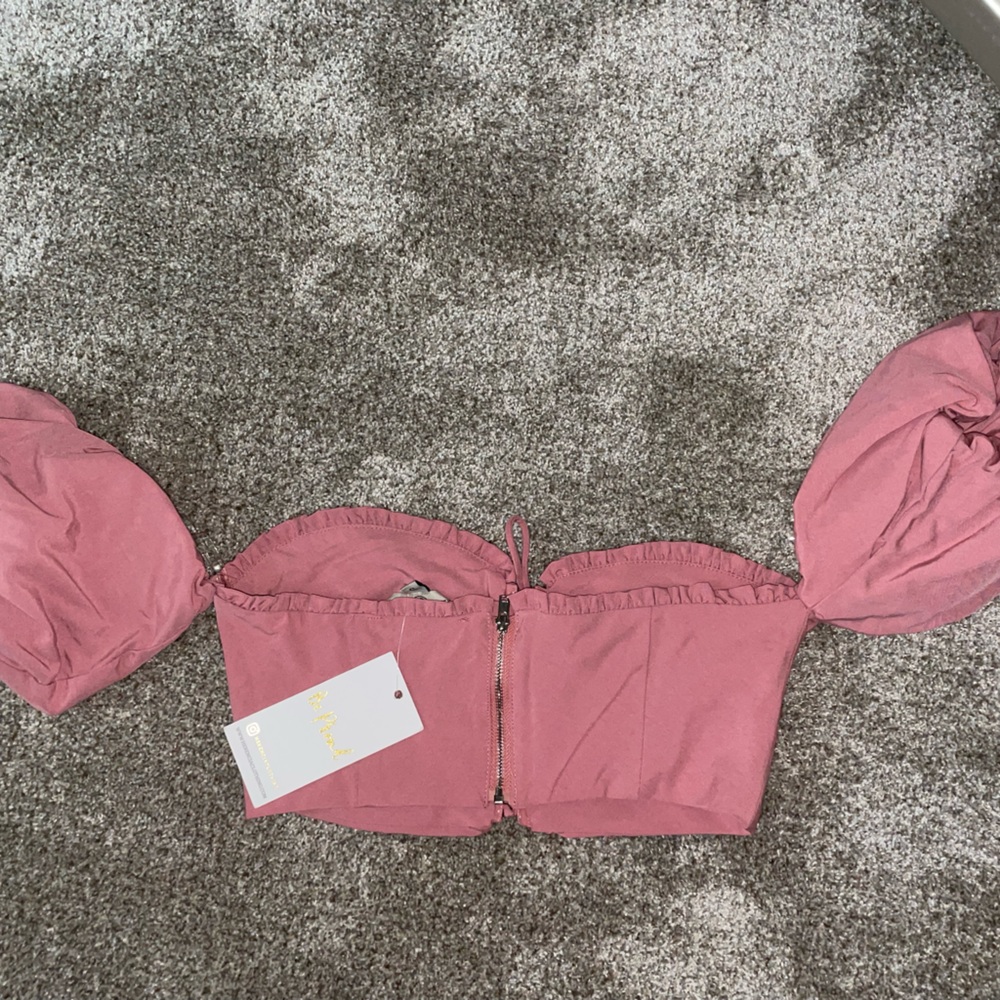 Blush Cropped Blouse